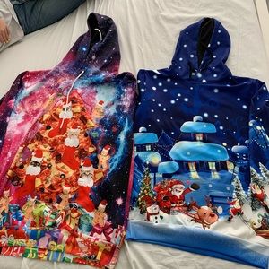 Two Ugly Christmas Sweaters